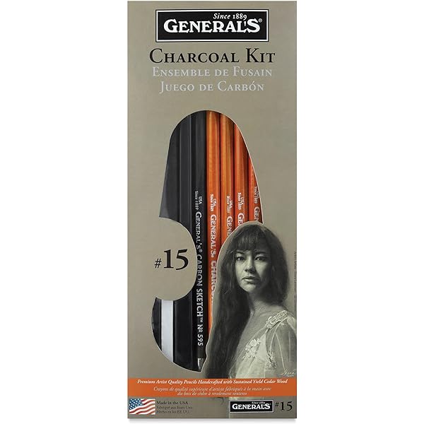 General's Original Charcoal Drawing Kit 13pcs