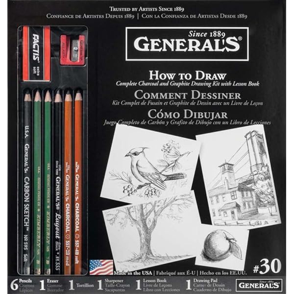 General's Learn To Draw Now Kit 11pcs