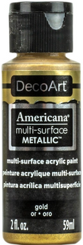 Decoart Americana Multi-Surface Metallic Paints 59ml#Colour_GOLD