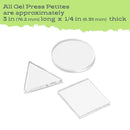 Gel Press Petite Mono Printing Plates Set A - Circle, Square, Triangle