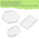 Gel Press Petite Mono Printing Plates Set B - Hexagon, Oval, Rectangle