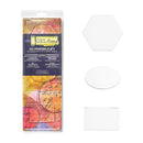 Gel Press Petite Mono Printing Plates Set B - Hexagon, Oval, Rectangle