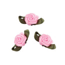 Ribtex Blossoms Grub Rose Baby Pink 7mm Pack of 10