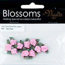 Ribtex Blossoms Grub Rose Baby Pink 7mm Pack of 10