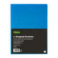 OSC L Shaped Pockets A4 - Pack of 12#Colour_BLUE