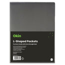 Okin L Shaped Pockets A4 - Pack Of 12