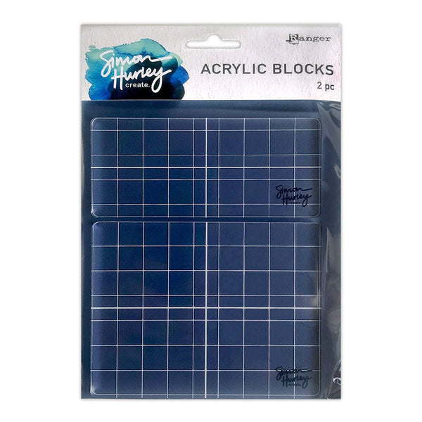 Simon Hurley create. Acrylic Stamping Blocks Set of 2
