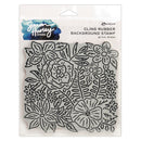 Simon Hurley create. 6" X 6" Background Cling Stamp Prom Dress