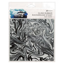 Simon Hurley create. 6" X 6" Background Cling Stamp Water Marble
