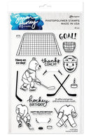 Simon Hurley create. Photopolymer 20 Piece Stamp Set Hockey Buddies