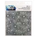 Simon Hurley create. 6" X 6" Background Cling Stamp Sketched Bouquet