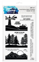 Simon Hurley create. Photopolymer 11 Piece Stamp Set Nature Silhouettes