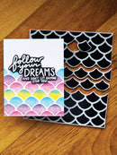 Simon Hurley create. 6" X 6" Background Cling Stamp Scaled