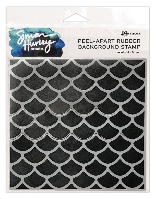 Simon Hurley create. 6" X 6" Background Cling Stamp Scaled