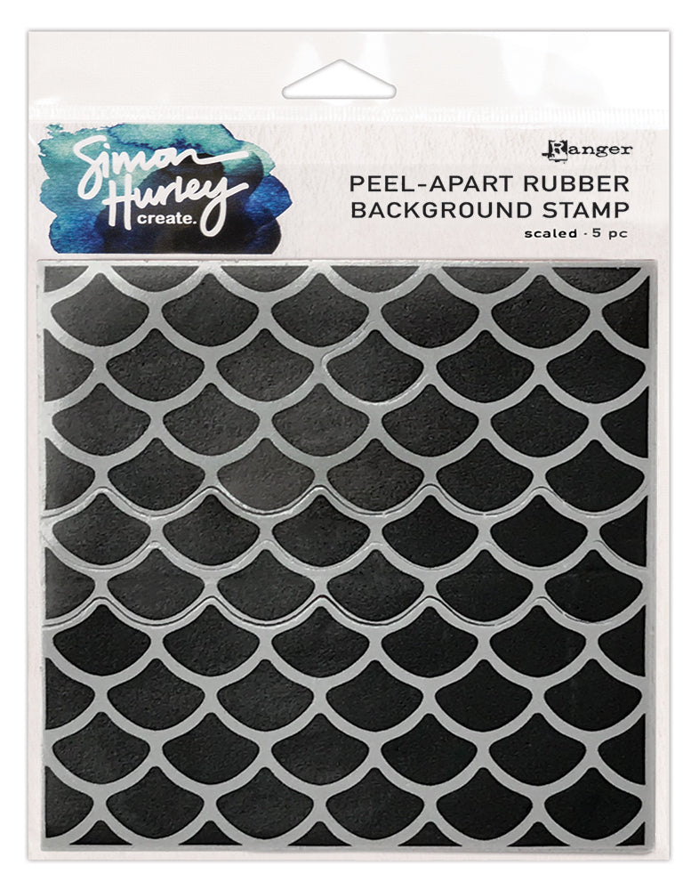Simon Hurley create. 6" X 6" Background Cling Stamp Scaled
