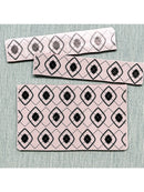 Simon Hurley create. 6" X 6" Background Cling Stamp Funky Argyle