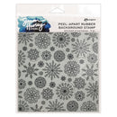 Simon Hurley create. 6" X 6" Background Cling Stamp Stitched Snowflakes