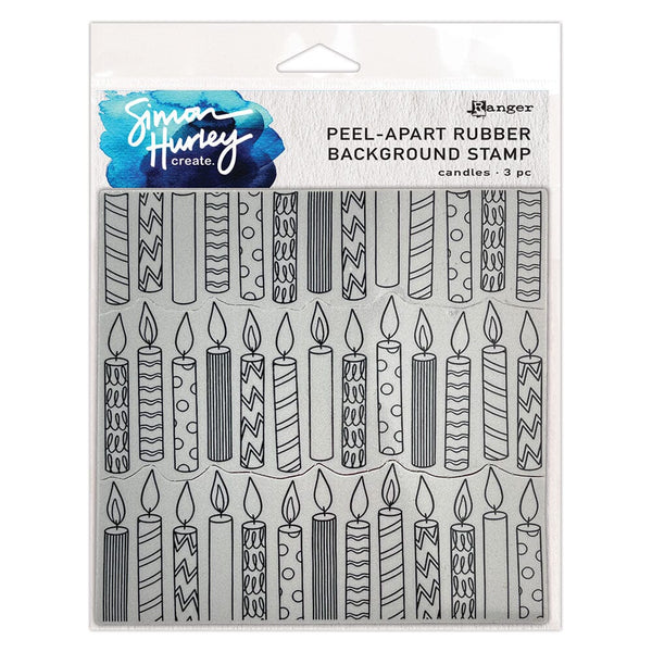 Simon Hurley create. 6" x 6" Peel-Apart Background Stamps Candles