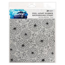 Simon Hurley create. 6" X 6" Background Cling Stamp Darling Dahlias