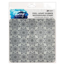 Simon Hurley create. 6" X 6" Background Cling Stamp Kaleidoscope Flowers