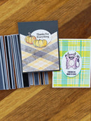 Simon Hurley create. 6" x 6" Peel-Apart Background Stamps Plaid Builder