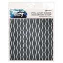 Simon Hurley create. 6" X 6" Background Cling Stamp Sound Waves