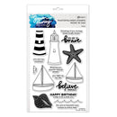 Simon Hurley create. Photopolymer 16 Piece Stamp Set Smooth Sailing