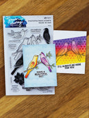 Simon Hurley create. Photopolymer 18 Piece Stamp Set Spread Your Wings