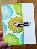 Simon Hurley create. Photopolymer 21 Piece Stamp Set Succulents