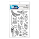 Simon Hurley create. Photopolymer 21 Piece Stamp Set Folk Art Ornaments