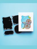 Simon Hurley create. 6" X 6" Background Cling Stamp Paint Swatches