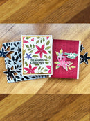 Simon Hurley create. 6" X 6" Background Cling Stamp Bold Holiday Blooms