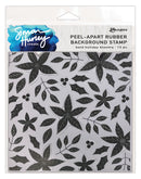 Simon Hurley create. 6" X 6" Background Cling Stamp Bold Holiday Blooms
