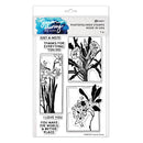 Simon Hurley create. Photopolymer 7 Piece Stamp Set Framed Florals