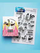 Simon Hurley create. Photopolymer 23 Piece Stamp Set Spring Chicken