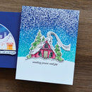 Simon Hurley create. 6" X 6" Background Cling Stamp Stippled