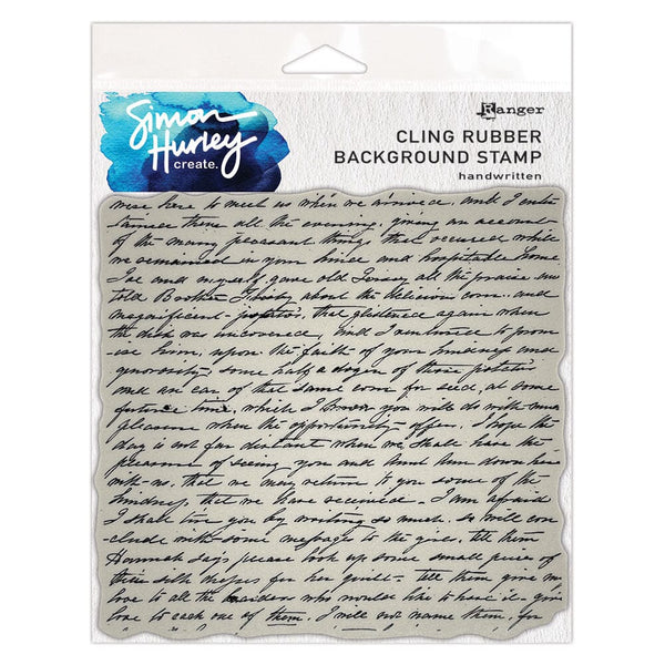 Simon Hurley create. 6" x 6" Peel-Apart Background Stamps Handwritten