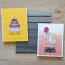 Simon Hurley create. 6" x 6" Peel-Apart Background Stamps Fading Lines