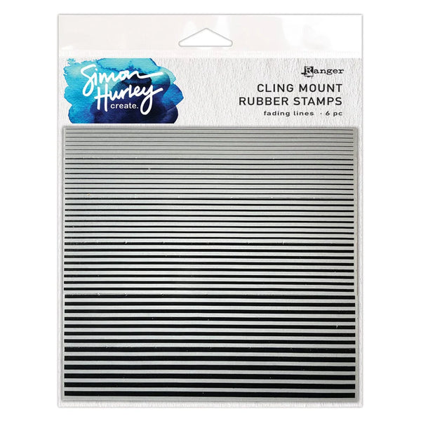 Simon Hurley create. 6" x 6" Peel-Apart Background Stamps Fading Lines