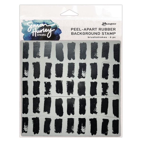 Simon Hurley create. 6" x 6" Peel-Apart Background Stamps Brushstrokes