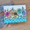 Simon Hurley create. 6" x 6" Clear Stamps Rose Borders