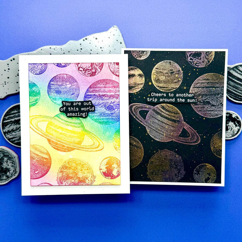Simon Hurley create. 6" x 6" Clear Stamps Planetary