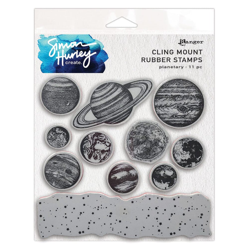 Simon Hurley create. 6" x 6" Clear Stamps Planetary