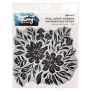 Simon Hurley create. 6" X 6" Background Cling Stamp Whimsical Florals