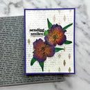 Simon Hurley create. 6" X 6" Background Cling Stamp Typewriter