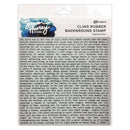 Simon Hurley create. 6" X 6" Background Cling Stamp Typewriter