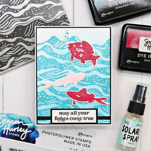 Simon Hurley create. Photopolymer 26 Piece Stamp Set Under The Sea