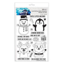 Simon Hurley create. Photopolymer 19 Piece Stamp Set Christmas Hugs