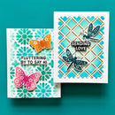 Simon Hurley create. Photopolymer 20 Piece Stamp Set Blooming Butterflies
