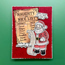 Simon Hurley create. Photopolymer 15 Piece Stamp Set Naughty or Nice